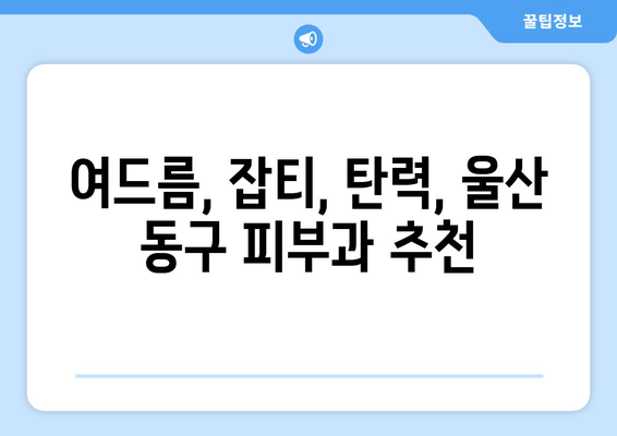 울산 동구 전하2동 피부과 추천| 꼼꼼하게 비교하고 선택하세요! | 울산 피부과, 전하동 피부과, 피부과 추천,