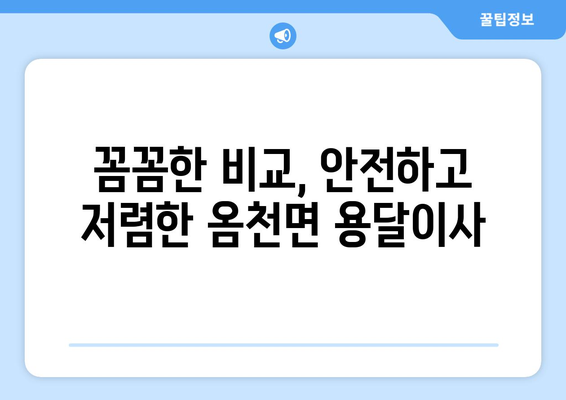 전라남도 강진군 옴천면 용달이사 전문 업체 비교 가이드 | 이삿짐센터, 가격, 후기, 추천