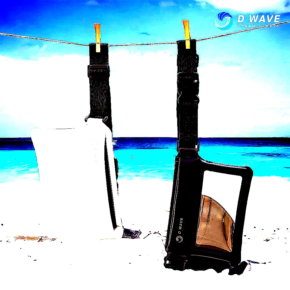 1+1 디웨이브 에어쿠션 핸드폰 스마트폰 크로스 방수팩 물놀이 해외 여행 화이트(M)+블랙(M) 이미지 2