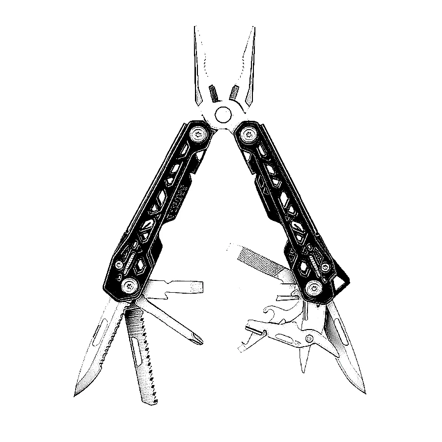 거버 트러스 멀티툴 쉬스 세트 접이식 나이프 다용도 공구 이미지 2