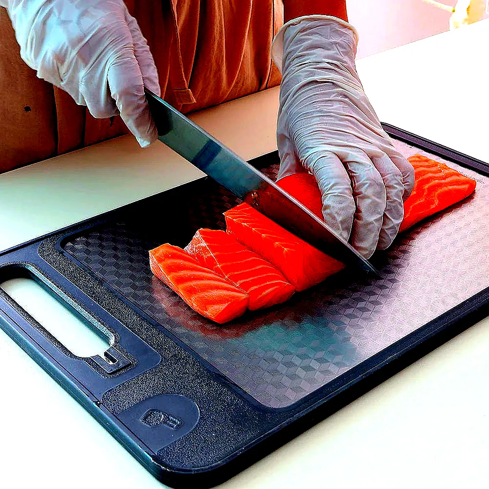 칼집소음적은 2세대 양면 스텐도마 스테인레스304 이유식 싱크대 위생 김치 캠핑 스덴 스탠 이미지 2