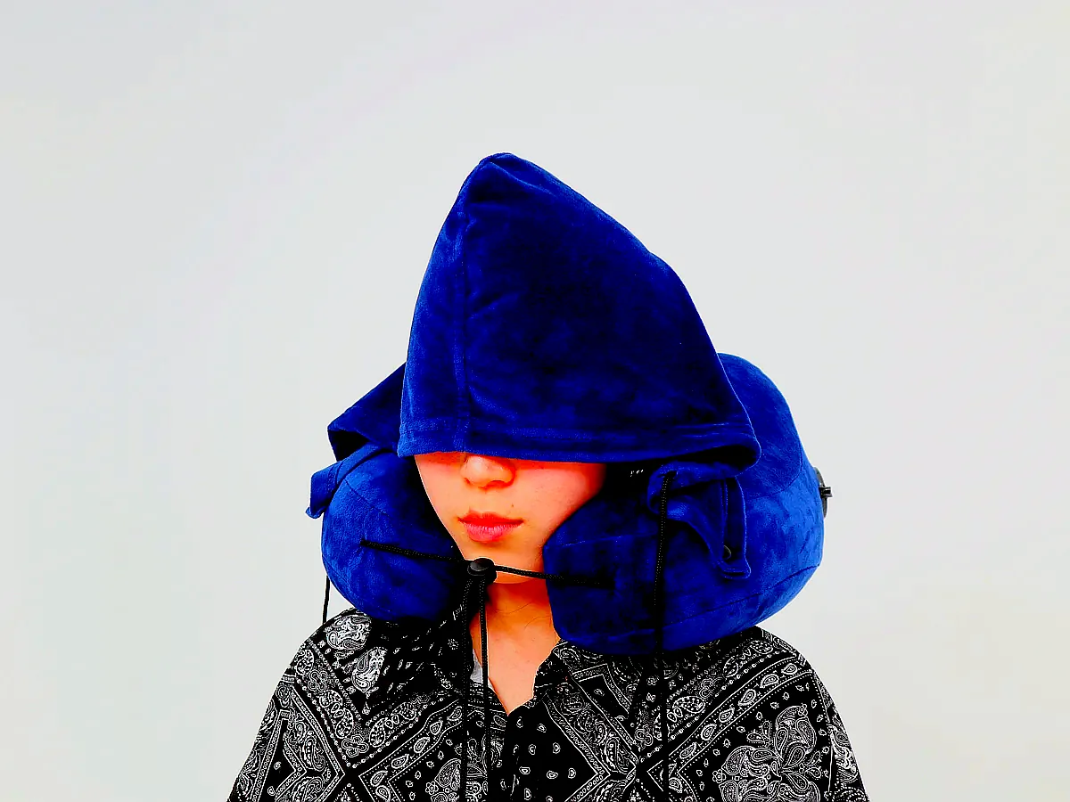 트래블라 H형 여행용목베개 출장용 비행기 기내용 목베개 목쿠션 이미지 1